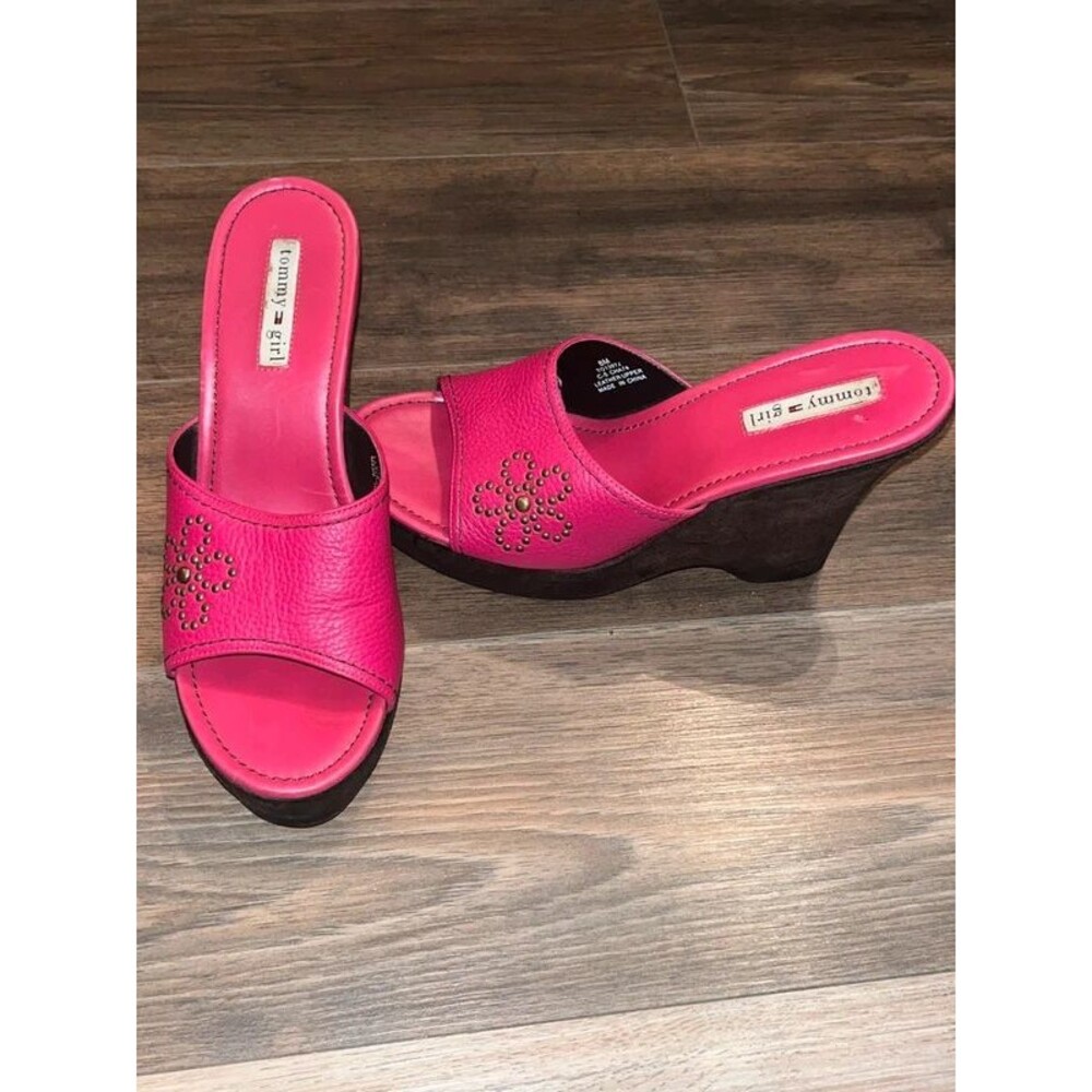 Vintage y2k early 2000s Deadstock Tommy Hilfiger wedges